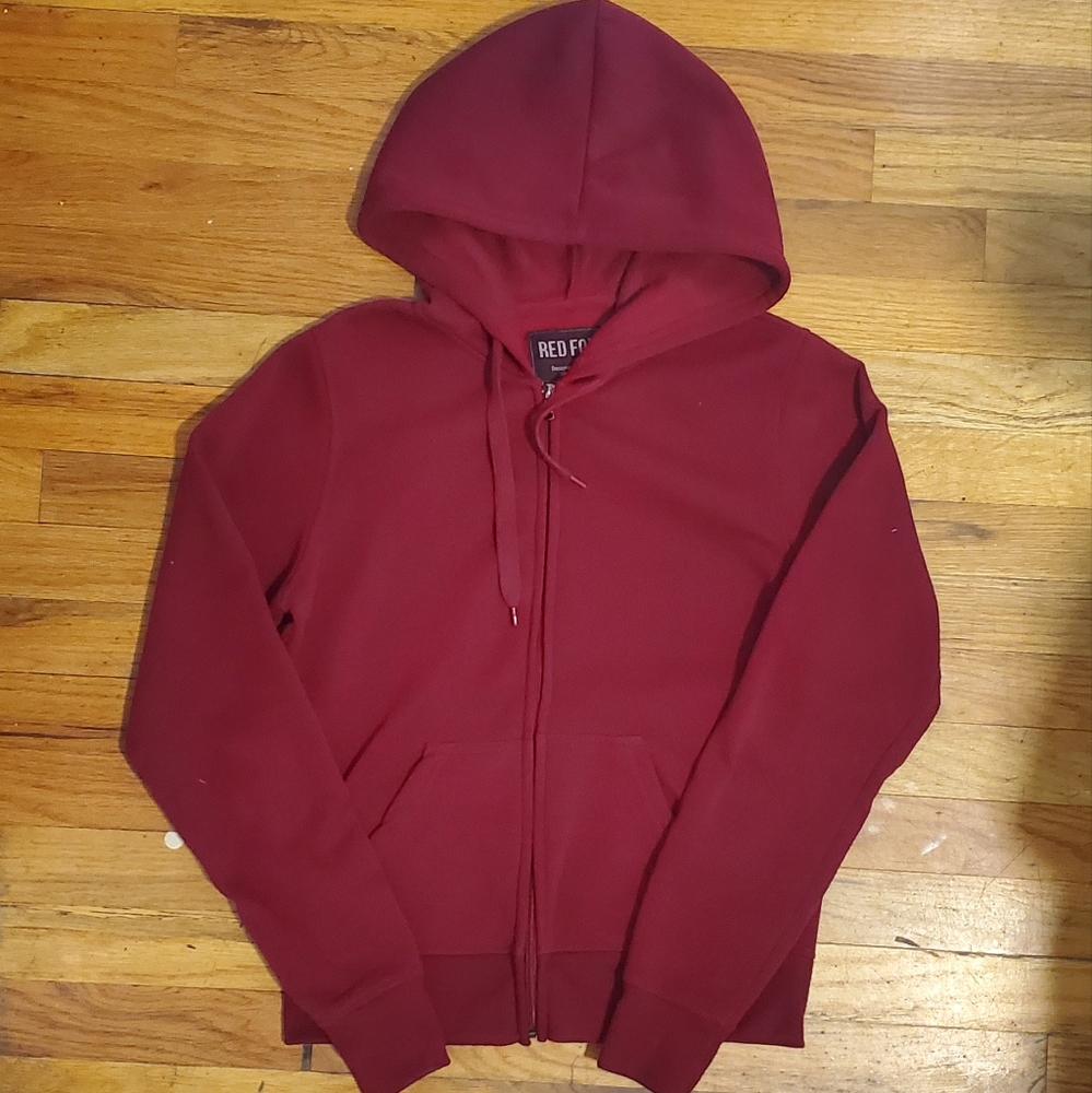 Red Fox Zip-Up Hoodie